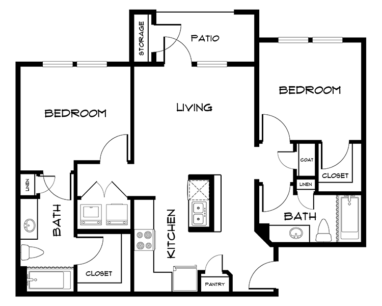 The Pebble Brook B1 Floor Plan Link, Will Pop Out Picture that Can Be Zoomed